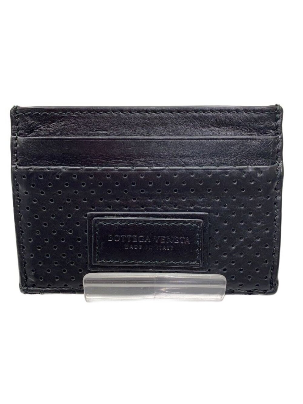 BOTTEGA VENETA Card Case Wallet Leather Black